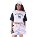 New Era Mlb Lifestyle Crop New York Yankees T-shirt Med Korte ærmer