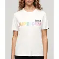 Superdry Rainbow Logo Relaxed T-shirt Med Korte ærmer