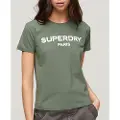Superdry Sport Luxe Graphic Fitted T-shirt Med Korte ærmer