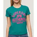 Superdry Puff Print Archive Fitted T-shirt Med Korte ærmer