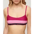 Superdry Superdrytil kvinder. W3010396A Stretch bralette bikinitop pink (S), Badetøj, Genanvendt polister, Bæredygtig