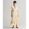 Gant Striped Pleated Nederdel