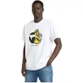 G-Star G-Startil mænd. D25696-C336-110 Rhino Cartoon T-shirt hvid (S), Casual, Korte ærmer, Økologisk bomuld, Bæredygtig