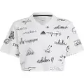 Adidas Brand Love Cropped T-shirt Med Korte ærmer