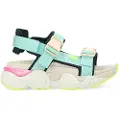No name NO NAMEtil kvinder. QNVNN60 Sandaler Krazee blå (37), Stof, Fast, Spænder, Casual
