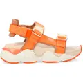 No name NO NAMEtil kvinder. QNVNN60 Sandaler Krazee orange (37), Stof, Fast, Spænder, Casual