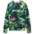 Scotch & Soda Dropped Shoulder Jacquard Trøje