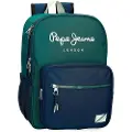 Pepe Jeans Pepe Jeansunisex til børn. 6952221 Ben 40 cm rygsæk med to rum grøn (OSFA), Casual, Polyester, børnetøj