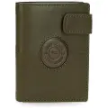 Pepe Jeans Pepe Jeansunisex. 7861233 Cracker læderpung med klik-lukning Khaki Green (OSFA), Casual, Grøn