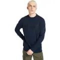 Timberland Timberlandtil mænd. TB0A2FEQ4331 Sweatshirt med broderet logo navy (L), Casual, Bomuld, Blå
