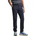Gant Ganttil mænd. 1505221 Slim Fit chino-bukser i navy twill (34/36), Casual, Bomuld, Økologisk bomuld, Bæredygtig