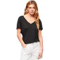 Superdry Studios Slub Embroidered Vee T-shirt Med Korte ærmer