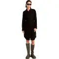 G-Star G-Startil kvinder. D25248-D522-6484 Militær skjortekjole sort (XXS), Casual, Viscose, Lange ærmer