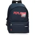 Pepe Jeans Pepe Jeansunisex til børn. 65523D1 Dikran rygsæk 44 cm, der kan tilpasses til trolley blå (OSFA), Casual, Polyester, børnetøj