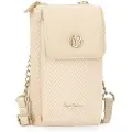 Pepe Jeans Pepe Jeansunisex. 7915331 Sprig beige pung-bandoliere til mobiltelefonen (OSFA), Casual, Kunstlæder