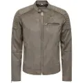 Only & Sons Gus Faux Racer Læderjakke