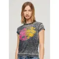 Superdry Fade Rock Graphic Cap Slv T-shirt Med Korte ærmer