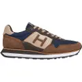 Hackett Londontil mænd. HMS21403 Telfor Vibe lædersko navy, brun (43), Fast, Blonder, Casual, Blå