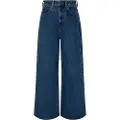 Pepe Jeans Pepe Jeanstil kvinder. PL204740CT9 Jeans med brede ben blå (31/34), Casual, Bomuld, Denim, Bæredygtig
