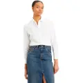 Levi's Levi'stil kvinder. 34574-0042 Klassisk hvid skjorte (XL), Casual, Bomuld, Lange ærmer