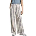 Pepe Jeans Pepe Jeanstil kvinder. PL211762 Astrid-bukser hvid, Blå (S), Casual, Viscose