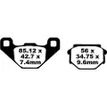 EBC Brakes Fa Series Organic Fa382 Bremseklodser