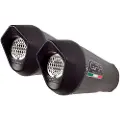 Gpr Exhaust Systems Furore Evo4 Poppy Aprilia Dorsoduro 1200 11-16 Ref:e4.a.56.fp4 Oval Lyddæmper Typegodkendt