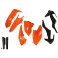 Ufo Ktm Exc/exc-f 2017-2019 Ktkit518f-999 Fork Protectors & Plastikkit