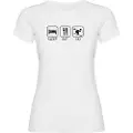 Kruskis Sleep Eat And Ski T-shirt Med Korte ærmer