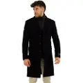 Superdry Superdrytil mænd. M5011790A Uldfrakke 2 i 1 Town sort (S), Casual, Bomuld