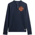 Superdry Vintage Athletic Grandad T-shirt Med Lange ærmer