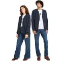 Timberland Timberlandunisex. TB0A62G74751 Phillips Brook Unisex Navy Raglan Sleeve Cardigan (L), Casual, Bomuld, Blå