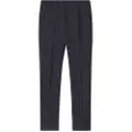 Hackett Londontil mænd. HM211330 Ensfarvede uldbukser navy (32), Casual, Party, Bomuld, Klassisk, Blå