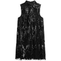 Superdry Fringe Sequin Aline ærmeløs Kort Kjole