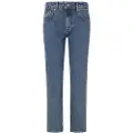 Pepe Jeans Pepe Jeanstil kvinder. PL204719 Lige jeans Mw Craft blå (27/28), Casual, Denim, Økologisk bomuld, Bæredygtig