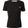 Calvin Klein Jeans Label Rib T-shirt Med Korte ærmer