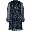 Pepe Jeans Pepe Jeanstil kvinder. PL953394 Navy Ikaia-kjole (S), Casual, Polyester, Lange ærmer, Blå