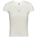 Tommy Hilfiger Slim Tonal Linear T-shirt Med Korte ærmer