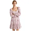 Pepe Jeans Pepe Jeanstil kvinder. PL953498 Doxa kjole hvid (XS), Casual, Linned, Lange ærmer