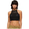 Superdry Crop Halter Crochet Ærmeløs Top