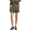 Pepe Jeans Pepe Jeanstil kvinder. PL901063 Felicita grøn mini nederdel (M), Casual, Viscose