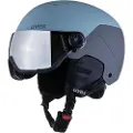 Uvex Wanted Visor, skihjelm med visir, lysegrå/grå
