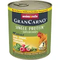 Animonda GranCarno Økonomipakke: 24 x 800 g Animonda GranCarno Adult Superfoods - Kylling & spinat, hindbær, græskarfrø