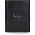 Pepe Jeans Pepe Jeanstil mænd. 7831134 Dobbelt tegnebog, sort (OSFA), Casual, Læder