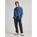 Pepe Jeans Pepe Jeanstil mænd. PM308519 Brighton blå trøje (M), Casual, Bomuld, Lange ærmer
