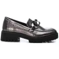 Xti Xtitil kvinder. 14320502-PLOMO Mokkasiner 143205 sølv (39), Sølvfarvet, 3-5 cm, Ingen, Casual, Patentlæder