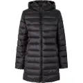 Pepe Jeans Pepe Jeanstil kvinder. PL402252 Maddie Long sort jakke Maddie Long sort (M), Casual, Nylon, Lange ærmer