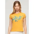 Superdry Floral Scripted T-shirt Med Korte ærmer