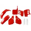 Ufo Honda Cr 500 1989-1990 Hokit091f-061 Fork Protectors & Plastikkit