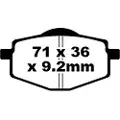 EBC Brakes Fa Series Organic Fa101 Bremseklodser